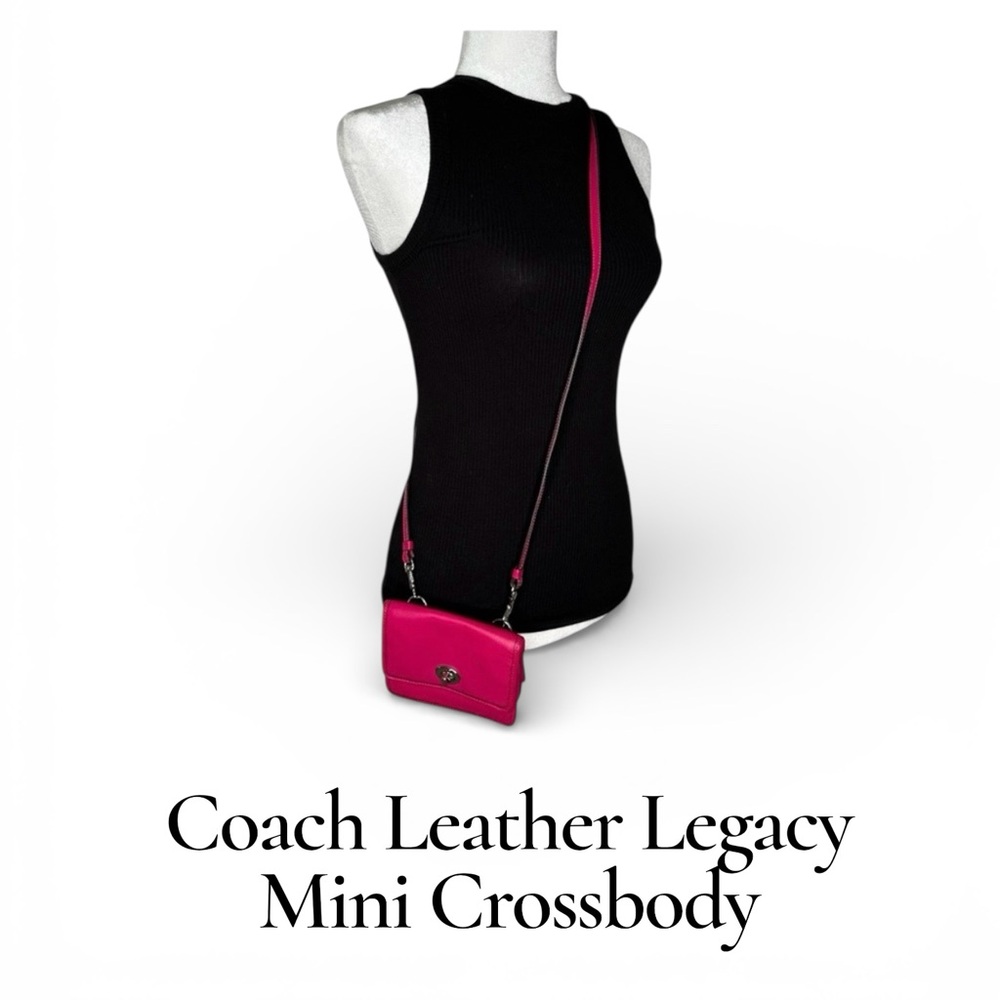Coach Crossbody 48005
Legacy Mini Crossbody Fuchsia Pink Leather